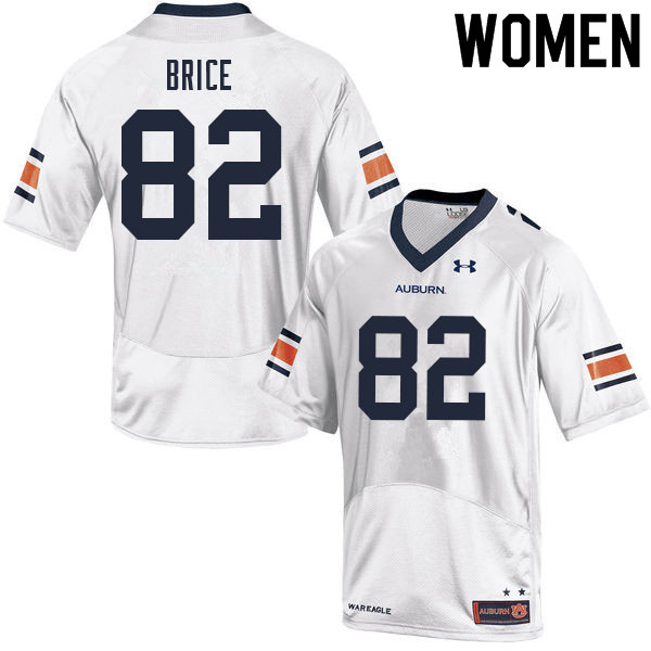 Women #82 Hayden Brice Auburn Tigers College Football Jerseys Sale-White - Click Image to Close